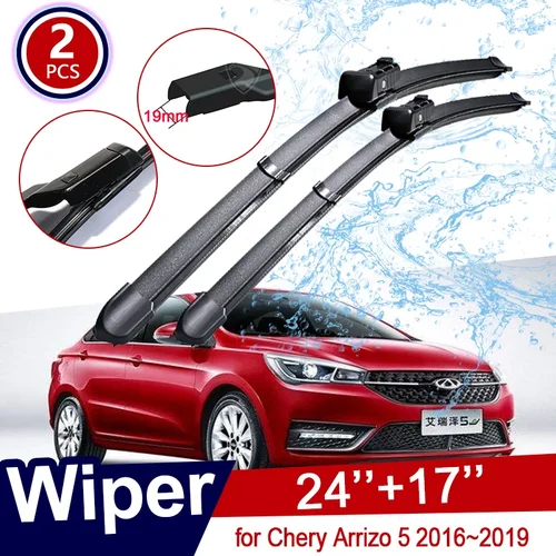 Imagen 1 del producto Para Chery Arrizo 5 2016 ~ 2019 2017 2018 limpiaparabrisas de coche ventana delantera limpiaparabrisas accesorios de coche pegatinas