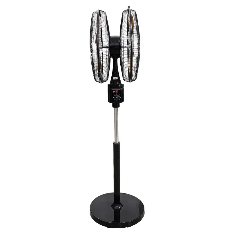 Floor Axial Cooling Fan Commercial Household Industrial Double Head standing 360 Degree Shaking Head 18inch Electric Fan