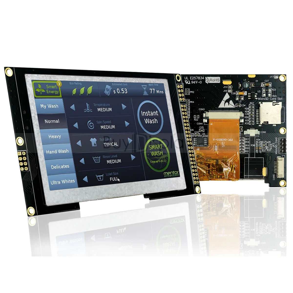 SPI 800x480 4.3 inch TFT LCD Display with RA8875 Controller Board,SPI+I2C+Parallel Interface,Optional Touch Panel