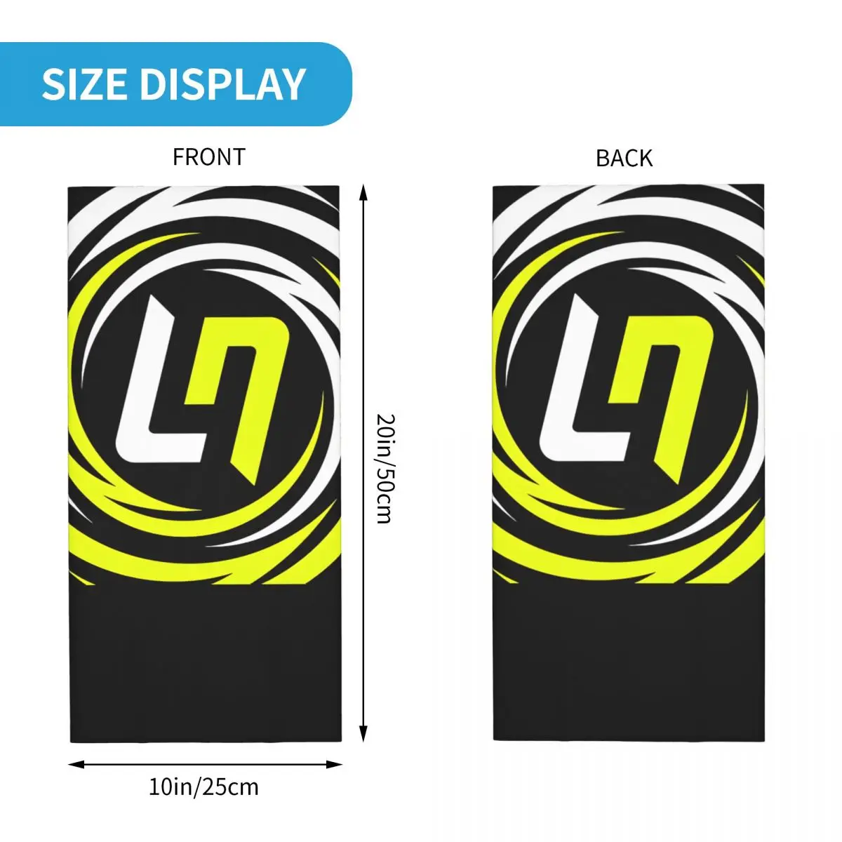 Sign L-Lando Norris Bandana Neck Gaiter Printed Motor Motocross Face Scarf Balaclava Riding Unisex Adult Washable