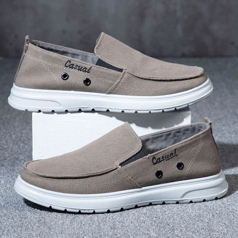 Men Sneakers Fashion Casual Shoes Trend Canvas Shoes Cover Foot Men Flat Shoes Lightweight Soft Walking  2022 New Spring Autumn