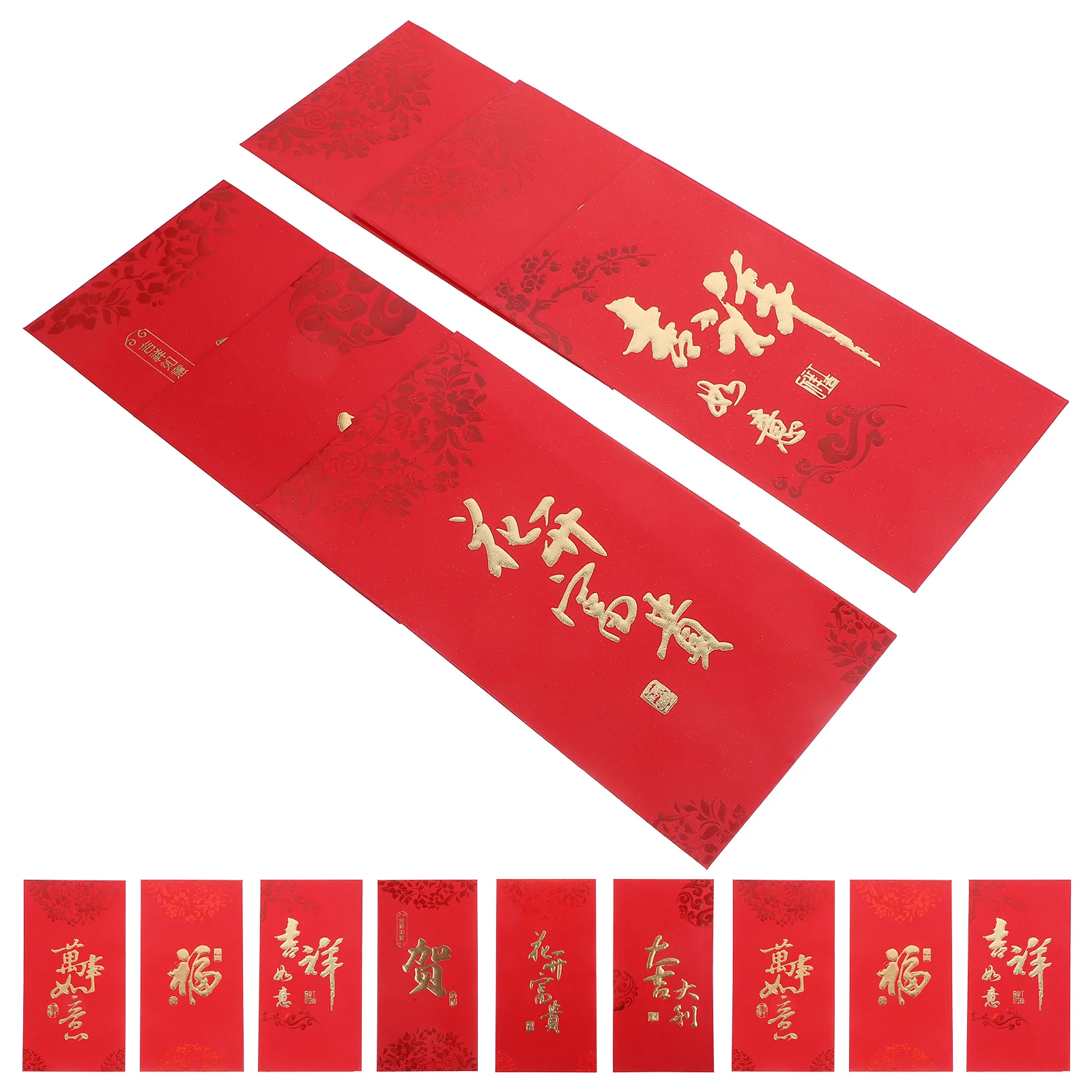 6 шт., креативный пакет, красные конверты в китайском стиле, 2024, сумка для денег, праздничный подарок, дизайн дракона, сумка для денег на удачу, товары для вечеринок