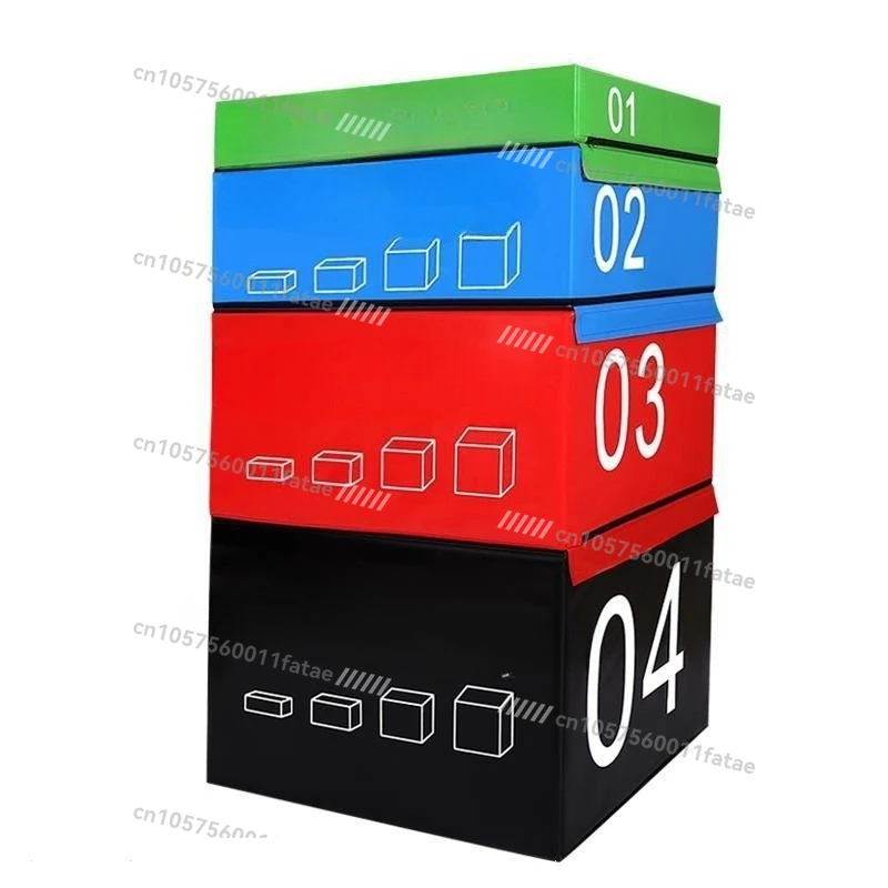 Physical Training Jump Box Four-in-One Combination Children's Sensory Integration Progressive Step Training Jump Box