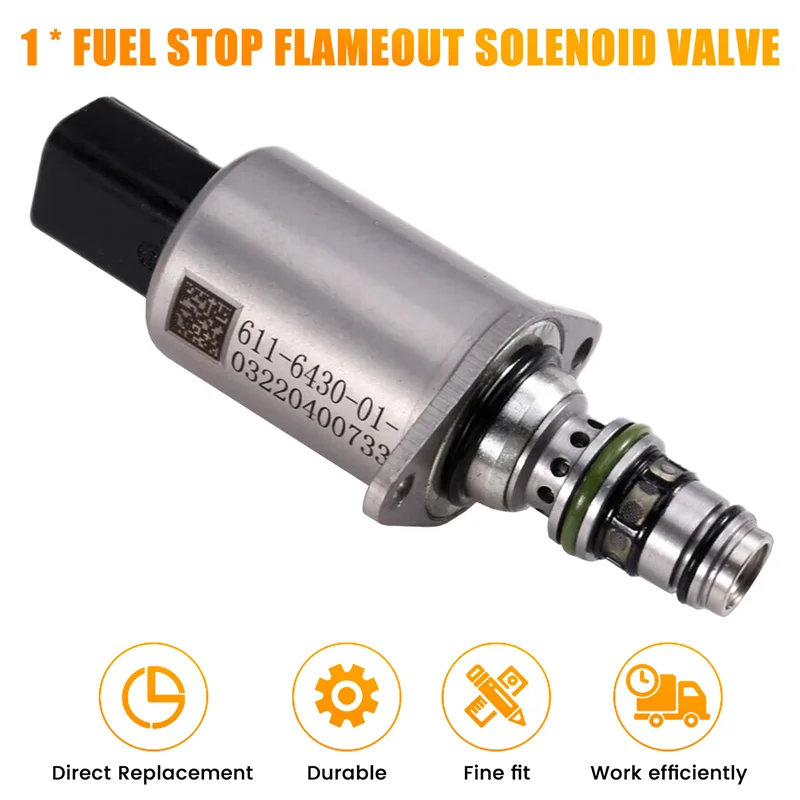 AAAC-611-6430 Solenoid Valve 6116430 Hydraulic Pump Solenoid For Caterpillar CAT E320GC E330 E336 Excavator Parts