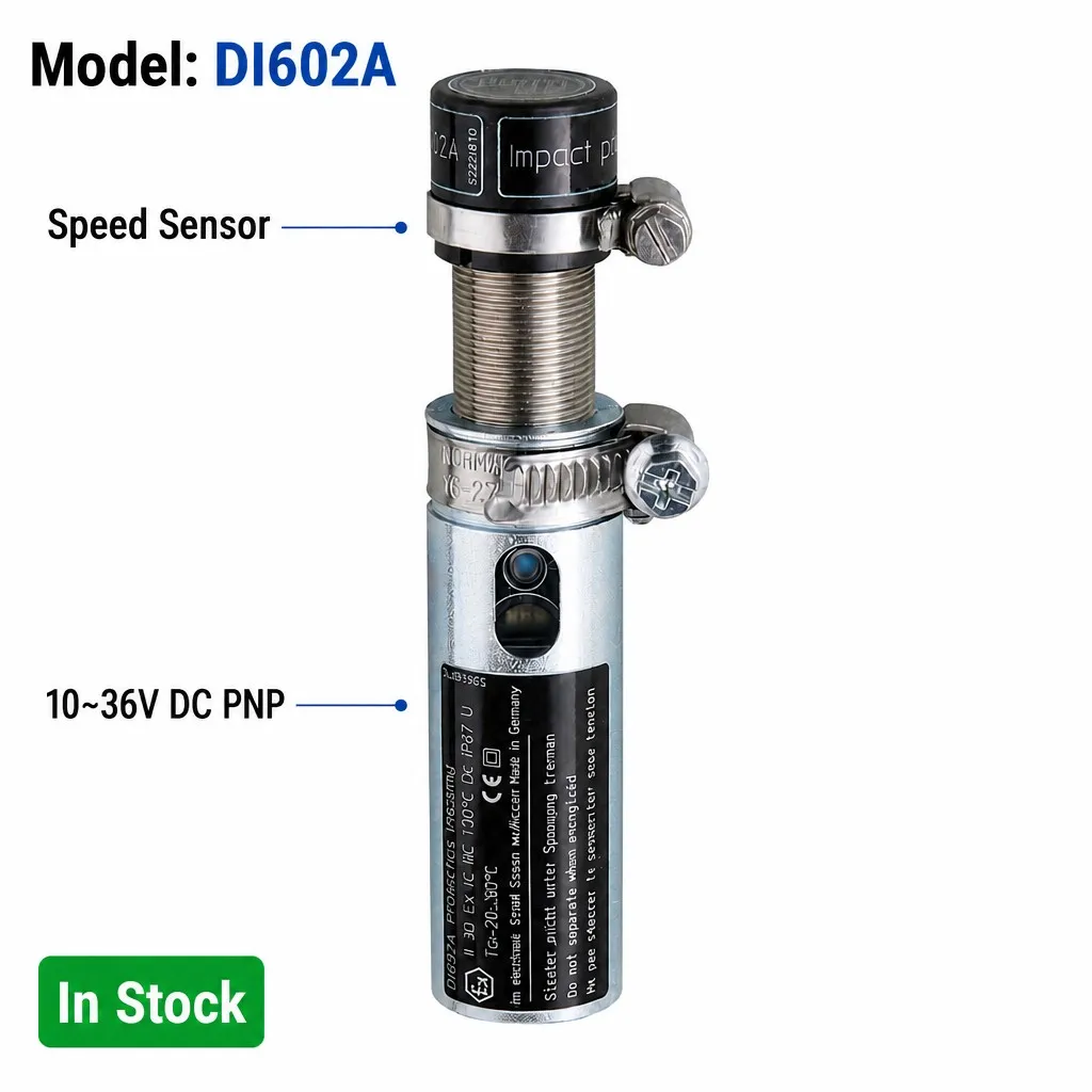 DI602A Speed Sensor, High Precision, for Conveyor Speed Control and Motion Detection