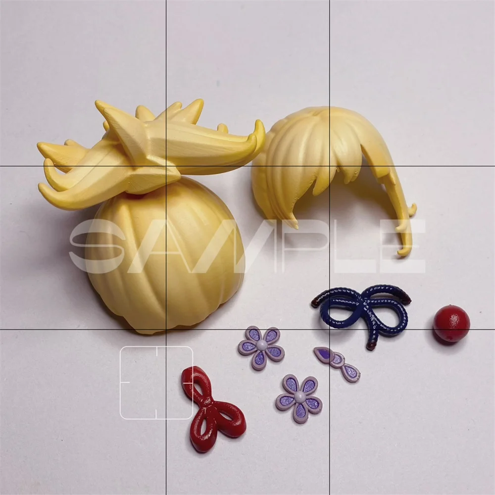 Yuri Anime Genshin Impact Yoimiya Handmade OB11 OB22 1/12 BJD Hair Wig Detachable Game Cosplay Cute Props C