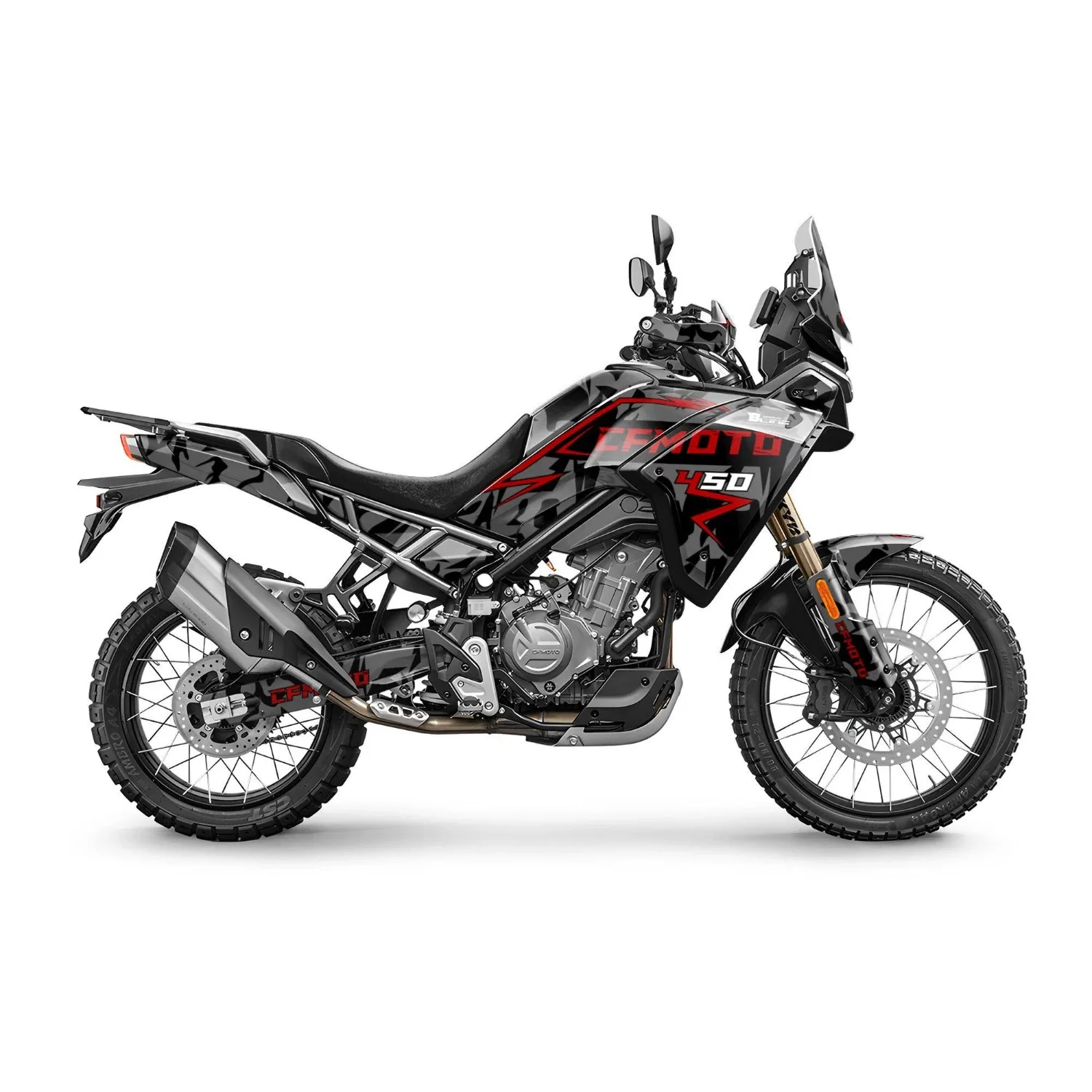 Motorcycle Body Fairing Sticker Decal Protective Street Bike Full Graphic Kit  For CFMOTO 450MT 2024-2026 Design 25
