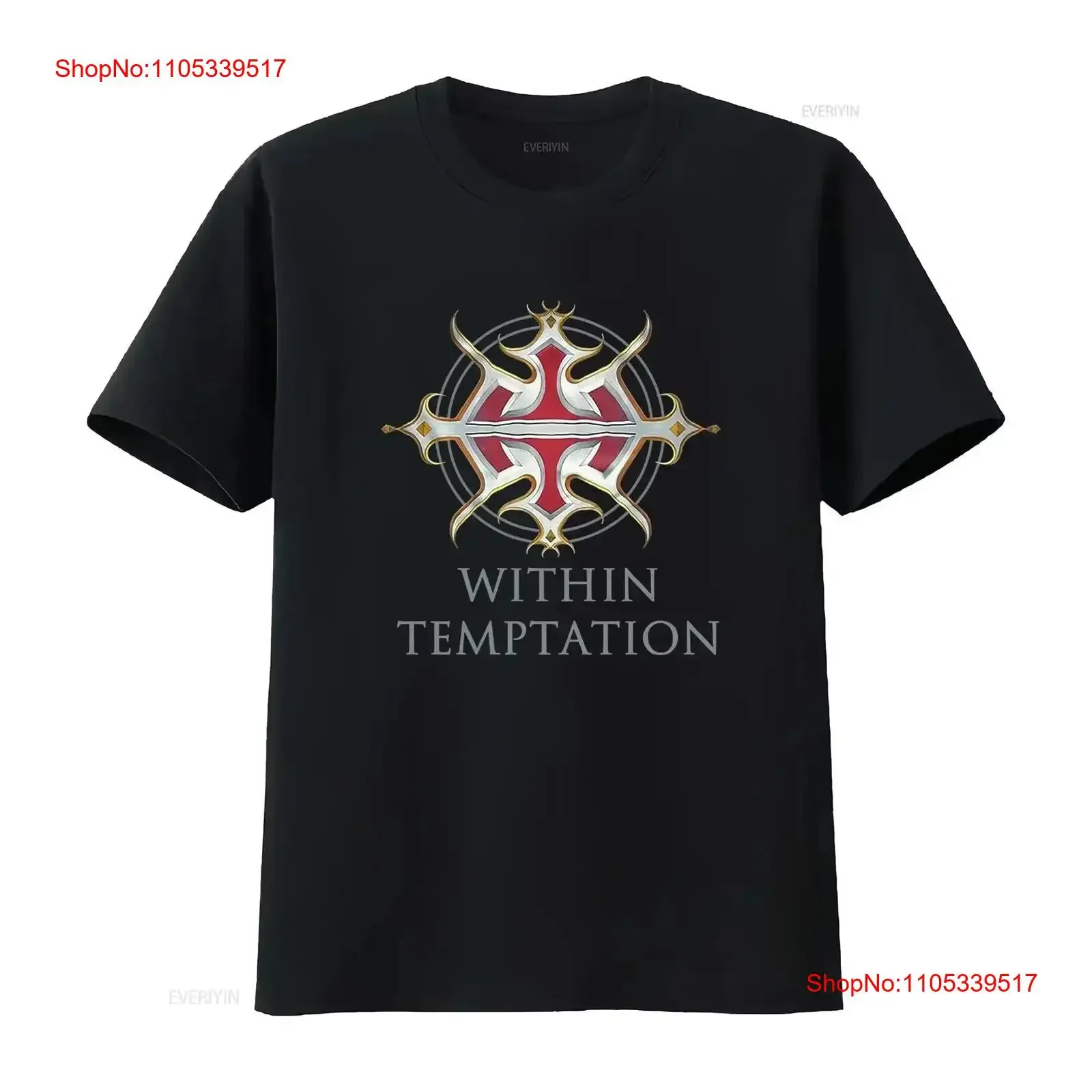 WITHIN TEMPTATION LOGO T Shirt Cotton Men White Size S to 5XL BE915 vintage Washed Soft Breathable vintage Washed homme