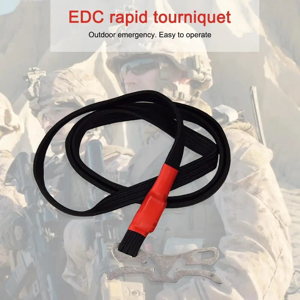 First Aid Elastic Ropes Fast Hemostasis EDC Tourniquet Tools Belt Survival Equipment Combat Application Outdoor EDC Gear