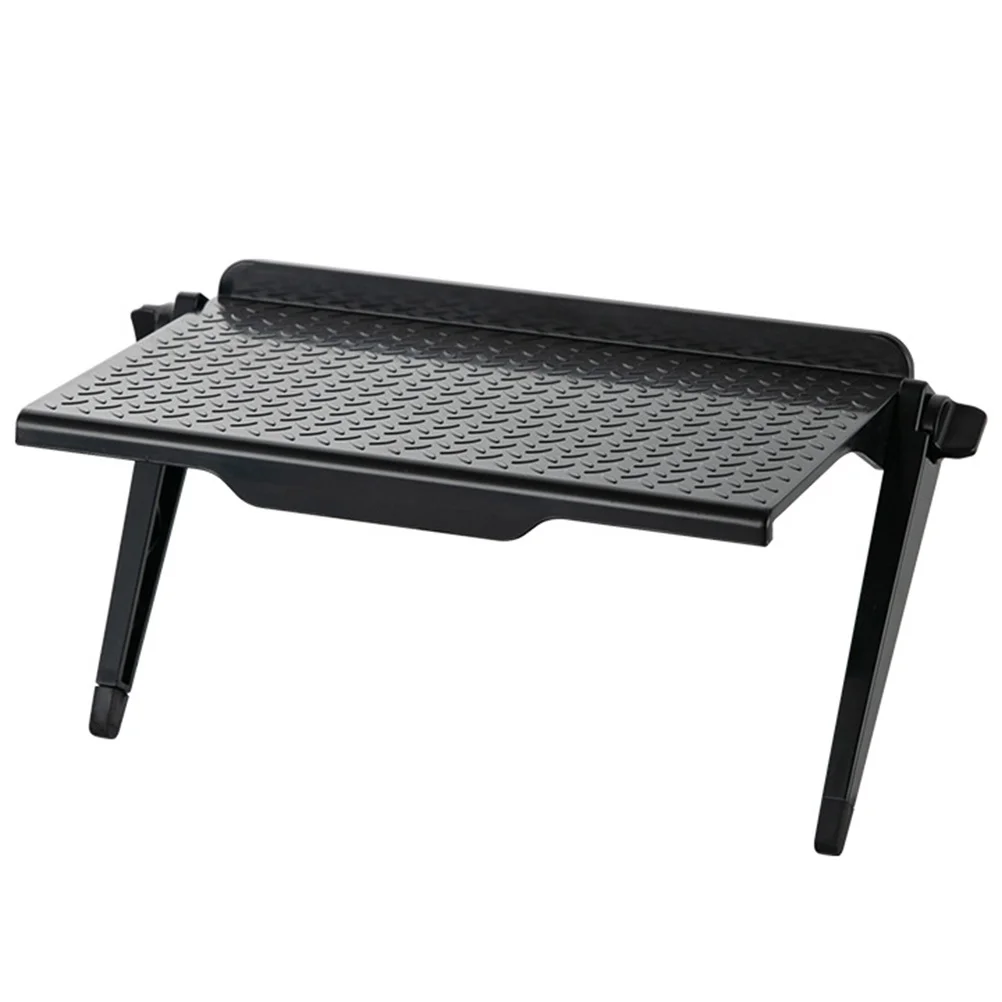 Versatile Shelf Mounting Computer Screen Shelf Organizer High Bearing Weight Sturdy Support No Holes Platform