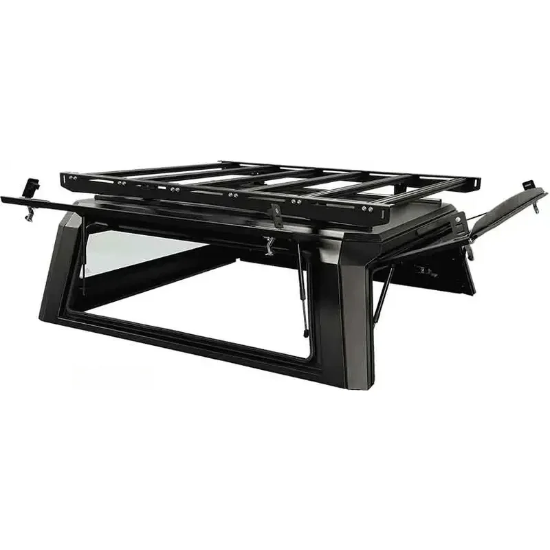 Manual Camper Truck Canopy Topper For Ranger Ram 1500 Navara NP300 Triton D40 D22 Waterproof & Locking Function