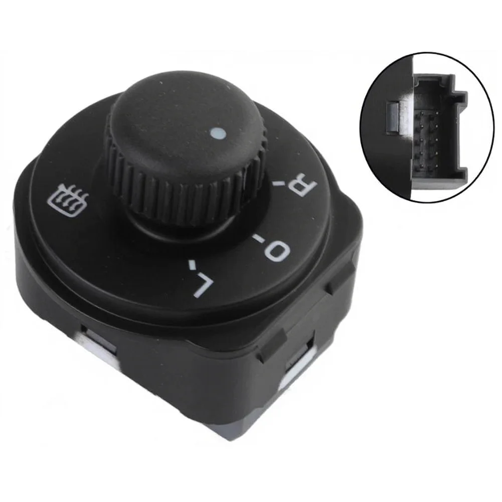 5J1959565 Rearview Mirror Control Switch For Skoda For Fabia For Roomster 2006-2014 Front Right Wing 10Pin Black ABS Replacement
