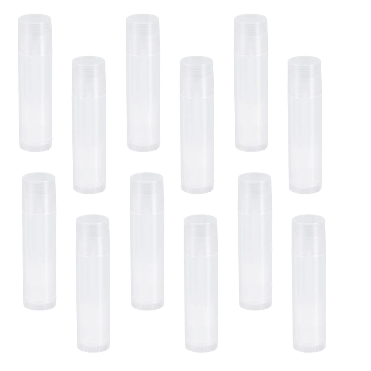 25 Pcs Hand-made Lipstick Tube Empty Containers Translucent with Caps Tubes