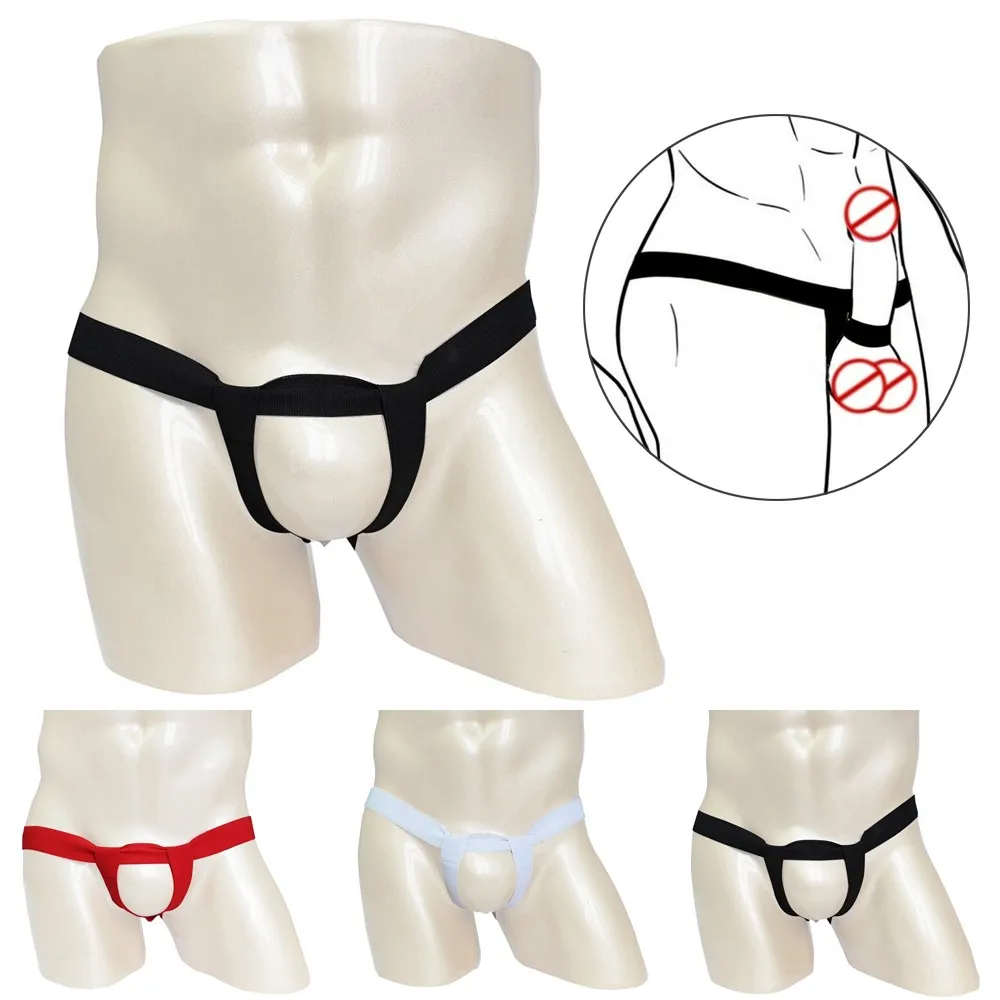 Men Bandage G-string Enhancing Strap Thongs Jockstrap Briefs Underwear Pants Boy Sissy Porn Thongs Sexy Sex Costumes Underwear