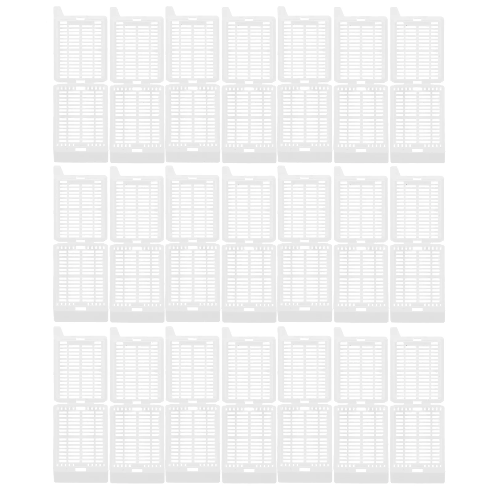 

200 pcs Tissue Embedding Cassettes Square Hole For Histology Processing Scientific Medical Tool Drainage Design White Plastic