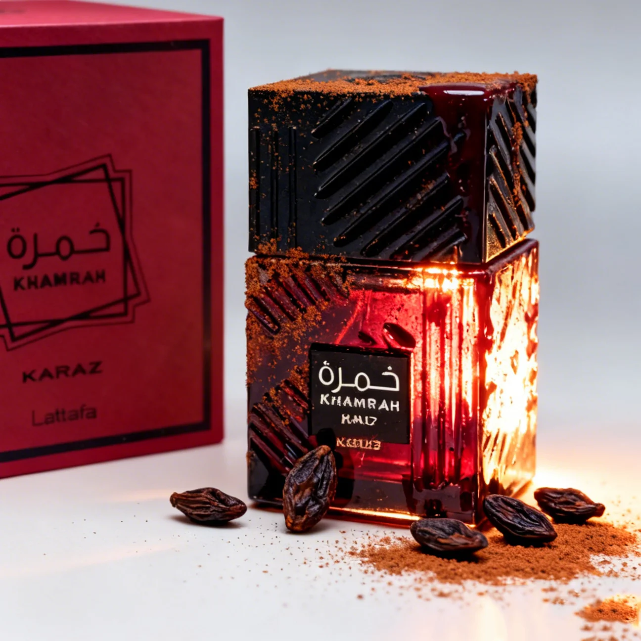 

Lattafa Khamrah karaz EDP Spray 3.4oz/100ml Unisex Fragrance Base Notes Eau de Parfum Spray Vanilla Tonka Bean Amberwood