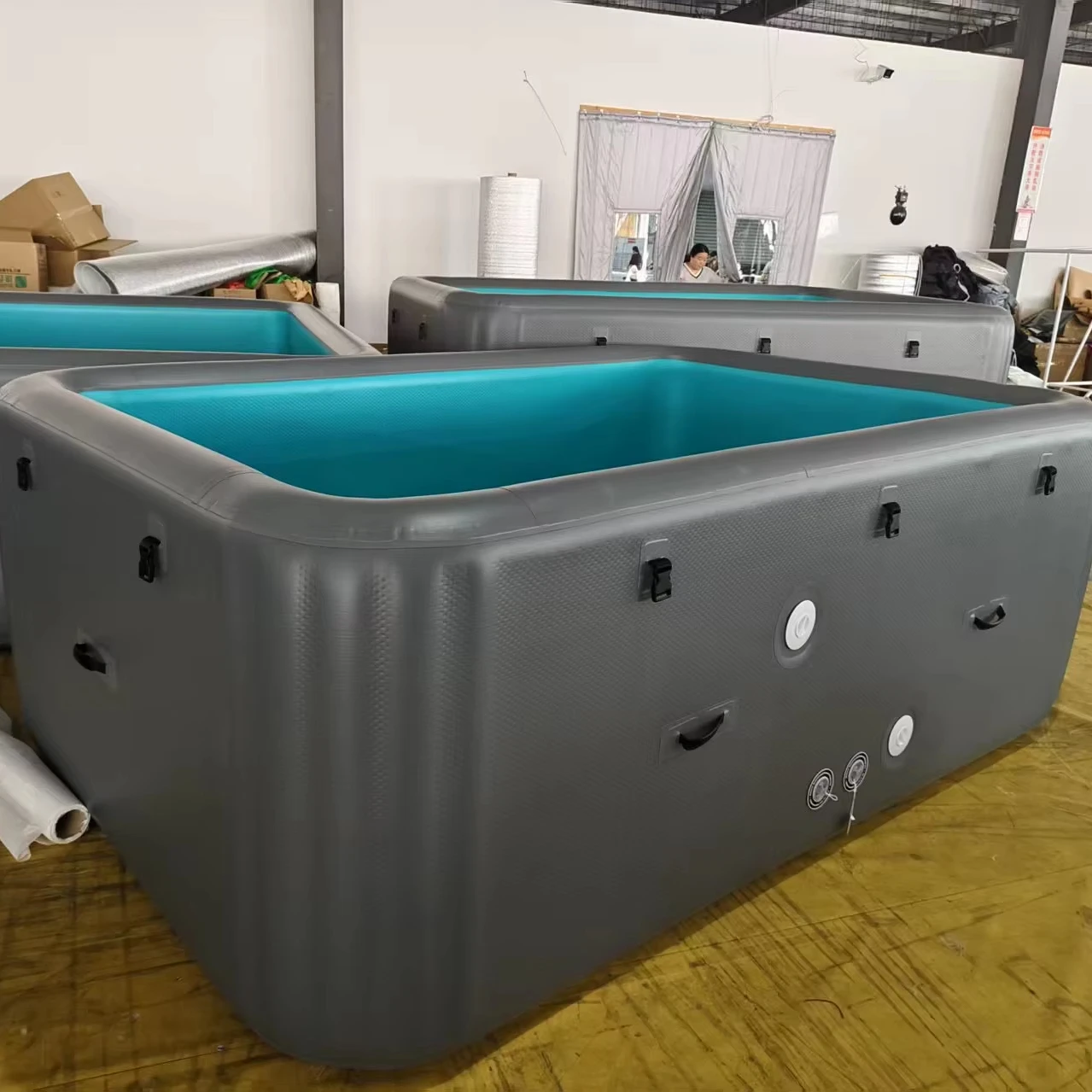 Factory Customized Durable DWF Drop Stitch Inflatable Swimming Pool Large Size for Kids Adults Outdoor Home Water Entertainment