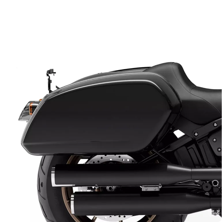 Side Luggage Trunk System with Mounting Brackets for Haley Softail Models