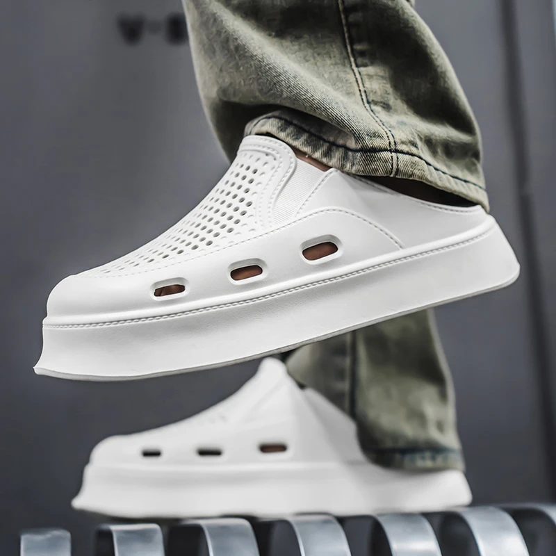 أزياء الرجال النعال عارضة خفيفة مريحة الرجال الصنادل في الهواء الطلق نعال شاطئ الأسرة زوجين النعال للرجال أحذية المشي #2