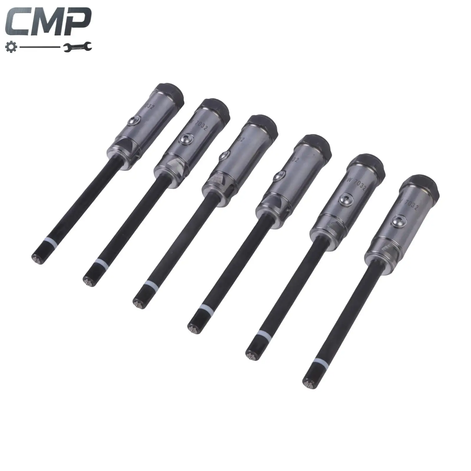 7W7032 0R3424 0R1747 6Pcs Pencil Fuel Injector Nozzle for CAT 8A 8U 8SU D8N 57H 3406 3406B 3406C 3412 TRACTOR TRUCK Engine Parts