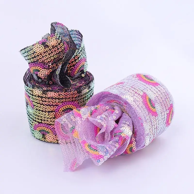 652F Glitter Sequins Tulle Rolls Decorative Tulle Roll for Table Runner Table Skirt Chair Sash Bow Tutu Skirt Sewing Craft