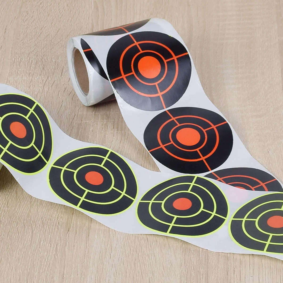 Tactical 200Pcs Practice Splash Target Stickers Target Training Supplies Stickers Fluorescent Color Label Accessories