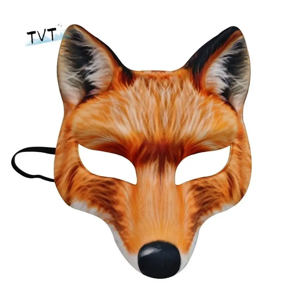 

Creative Wolf Halloween Werewolf Mask Husky Cosplay Tiger EVA Mask Party Props Elastic Strapy Animal Half Face Mask Masquerade