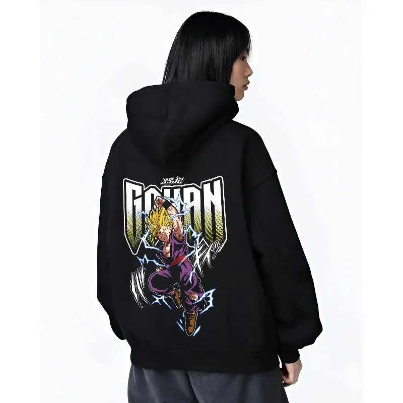 لعبة دراغون بول زد الرجال هوديس الخريف الشتاء انمي ياباني جوهان الرسومات البلوز Harajuku Y2K الشارع الشهير 100% ملابس قطنية