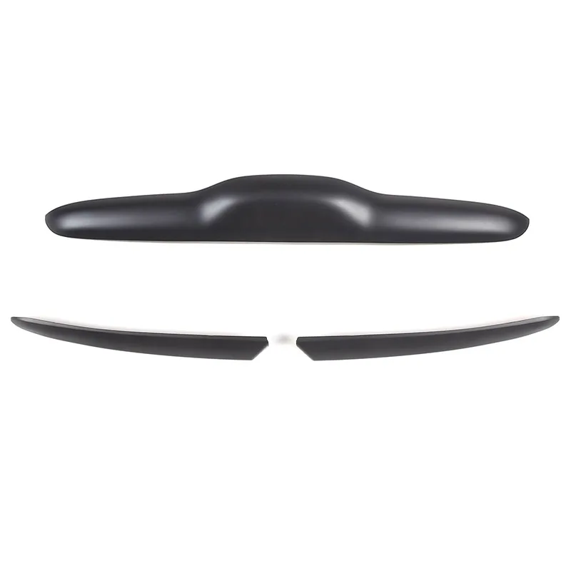 Voor Fiat 500 2010-2023 ABS Glossblack Auto Front embleem side trim strip Achterklep Handvat Decoratieve Strip Sticker Auto accessoires