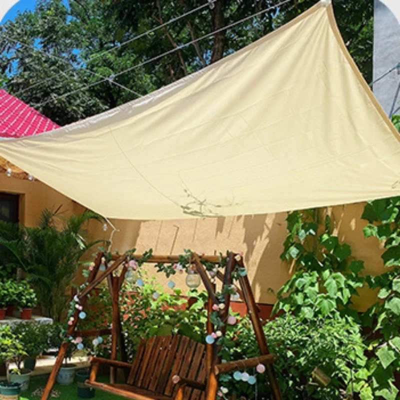 Rainproof Shading Cloth Sun Protection and Heat Insulation Outdoor Awning Canopy Yard Outdoor Canopy Tent Waterproof Cloth