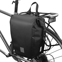 SAHOO Bicycle Bag 10L/20L Cycling Bag Waterproof PVC Cycling Trunk Bag Bicycle Rear Rack Bag Bike Pannier Bag Travel Luggage Bag