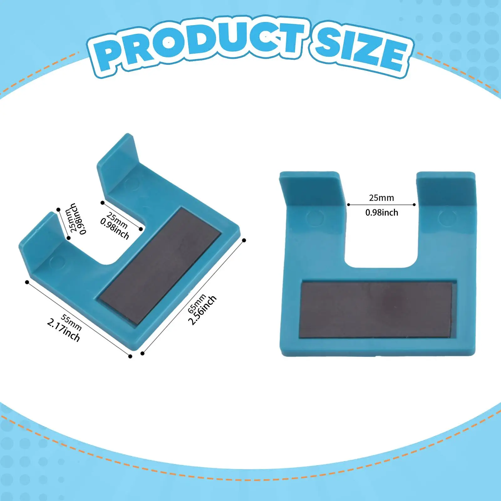 Quick Fixed Door Hinge Jig Blue Plastic Durable Installation Guide for Precise Door and Cabinet Fitting