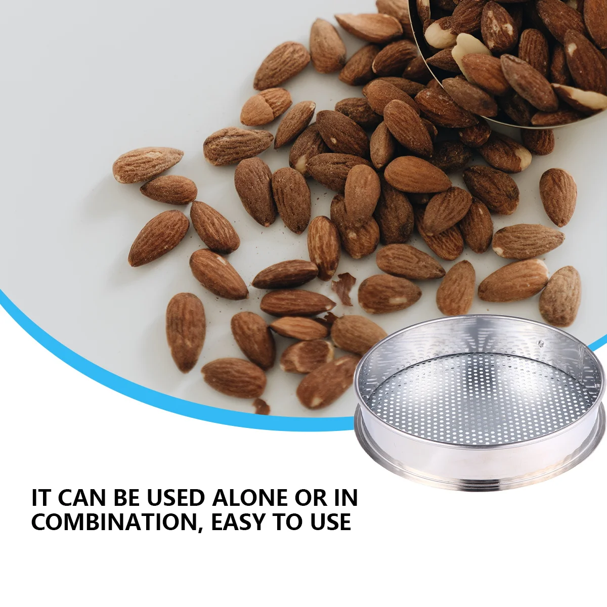 

3Pcs Soil Sifter Mesh Stainless Steel 20cm Compact Durable Garden Sieve for Soil Screening Planting Use Stainless Steel Sifter