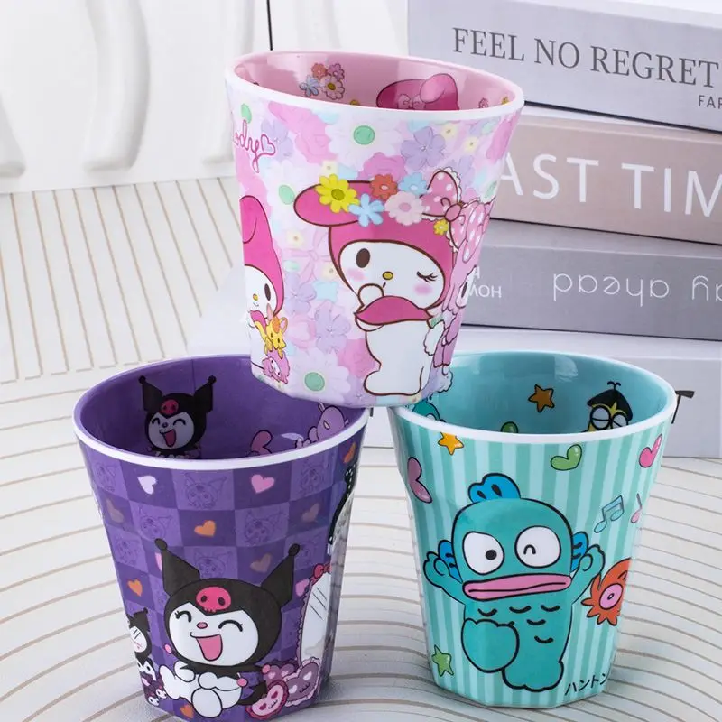 300Ml Sanrio Hello Kitty Cup Kawaii My Melody Cinnamoroll Kuromi Cartoon Cute Large Capacity Household Thicken Children Milk Cup