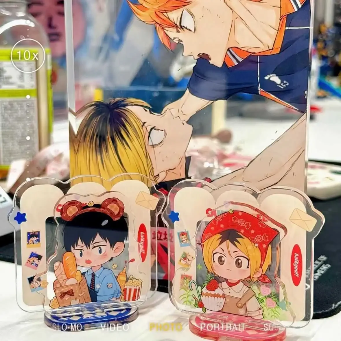 Anime Haikyuu!! Kozume Kenma Tobio Kageyama Acrylic Cute Indicative Board Standing Sign Stand Figure Desktop Ornament Xmas Gifts