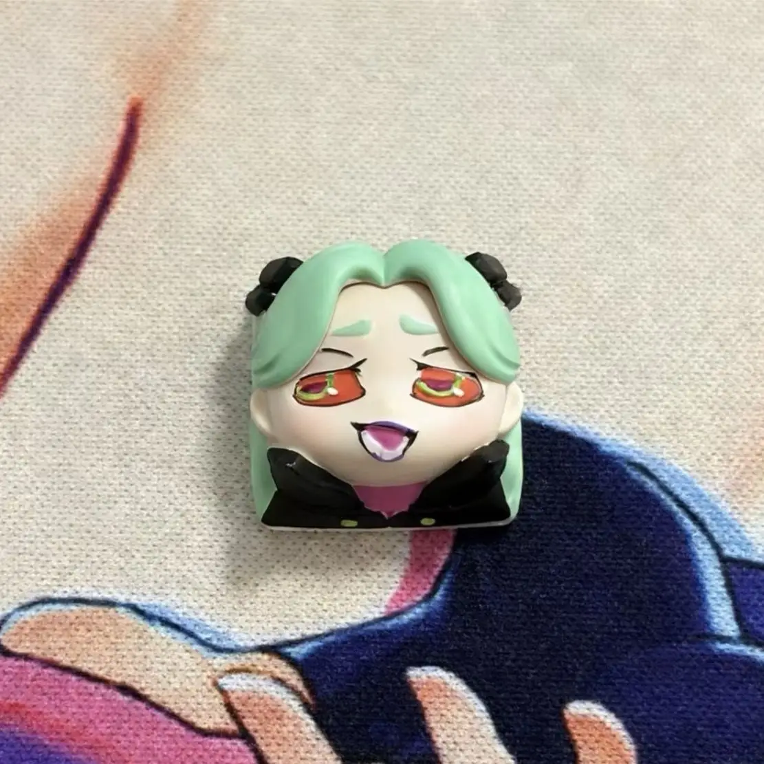 

Rebecca Handmade Custom Anime Keycaps - Cross Axis Mechanical Keyboard Keycap Set Gaming Desk Decor 2026 Limited Premium Gift