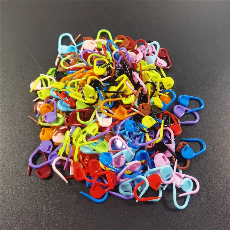 50-500 pz Colore Della Miscela Resina di Plastica Piccolo Clip di Bloccaggio Punto Marcatori Crochet Chiusura Strumenti di Lavoro A Maglia Ago Clip