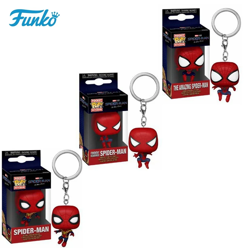FUNKO Amazing Spider-Man Friendly Neighborhood Spider-Man ZOMBIE HUNTER SPIDEY Peter Parker Mysterio Schlüsselanhänger Vinyl-Figur Spielzeug
