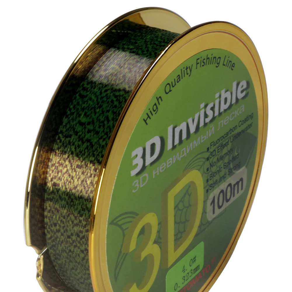 100M Invisible Fishing Line Nylon Coating Leader Lure Fluorocarbon Line 0.14-0.47mm 2.64-29.9LB Japan Fishing Accessories