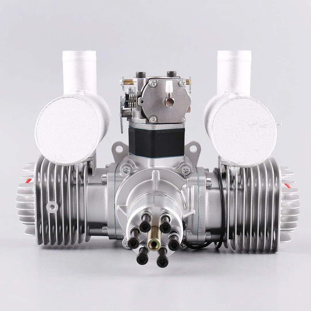 newTwo-cylinder fixed-wing model aircraft special multi-cylinder engine oil-powered aircraft 120CC engine model aircraft