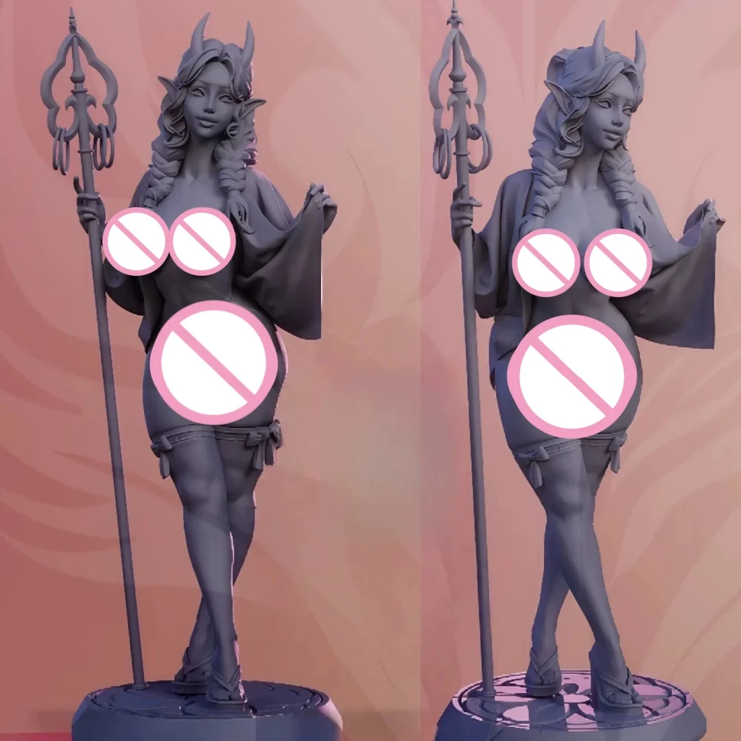 

Эльф-ведьма, ограниченная серия, 1/24, фигурка из смолы, модель, комплект, сборка миниатюр, в разобранном виде, неокрашенная коллекция, хобби, игрушки, подарки