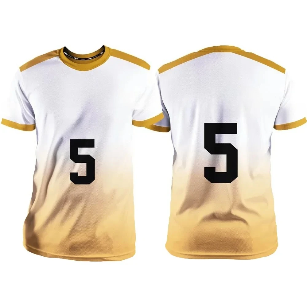 白い漫画アニメコスプレメンズジャージー夏半袖子供用Tシャツ3Dプリントトップス2025ファッションレディースTシャツ