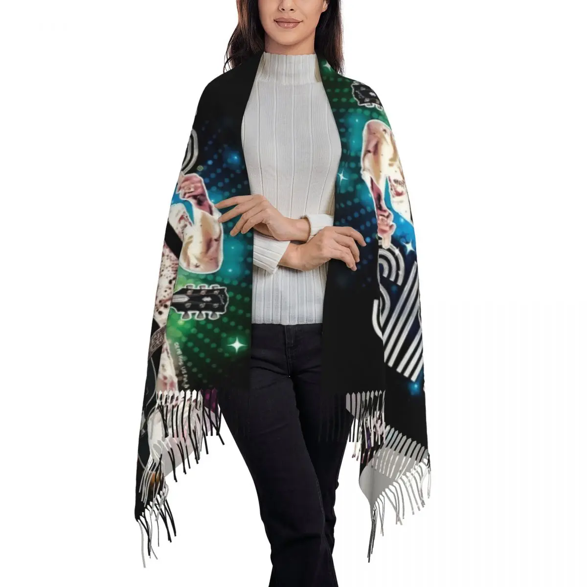 Customized Printed American Singer Actor Elvis Scarf Men Women Winter Warm Scarves And Rock King Shawls Wraps