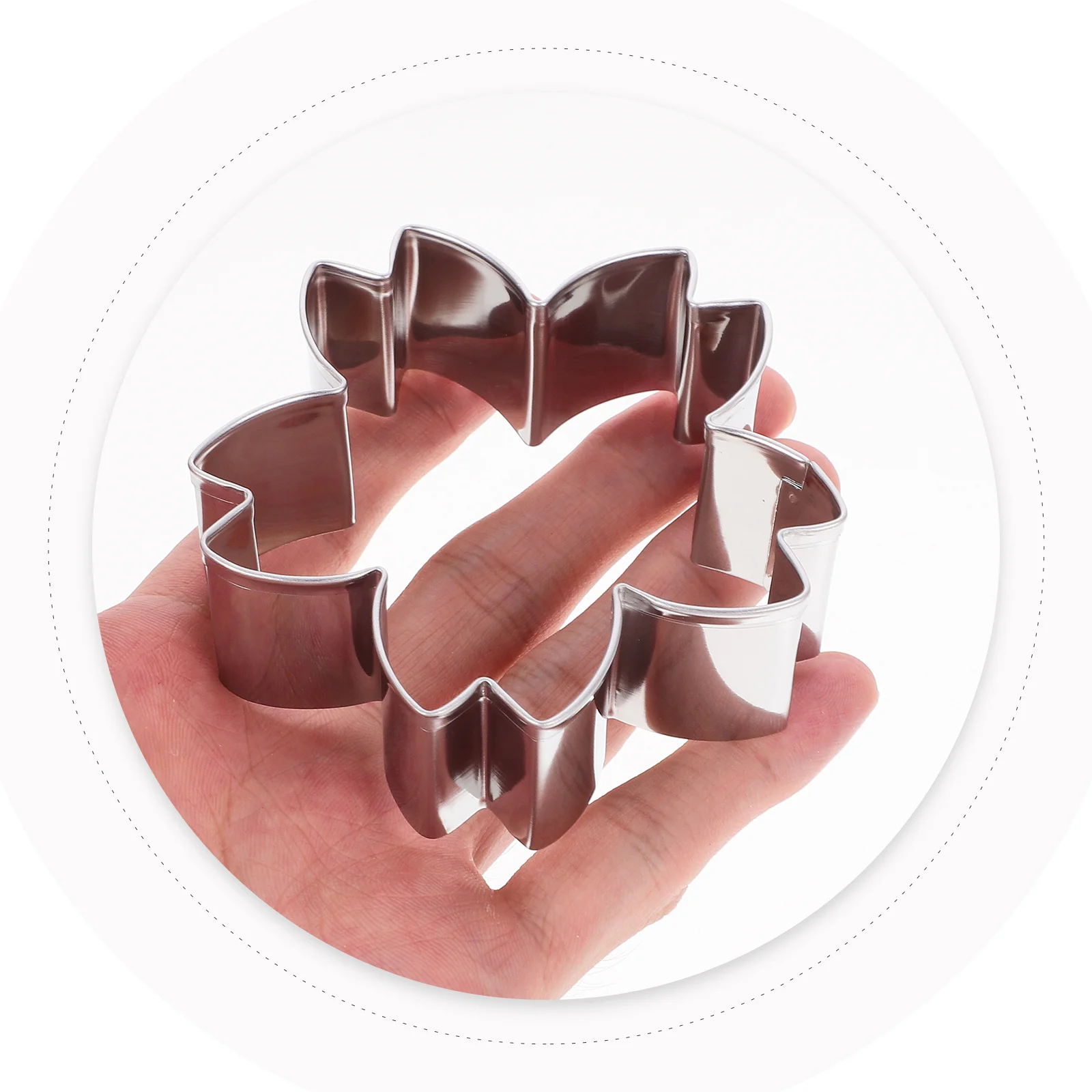 

3Pcs Stainless Steel Cherry Cutter Small Biscuit Mold Reusable Baking Tool DIY Cookie Making Biscuit Cutter