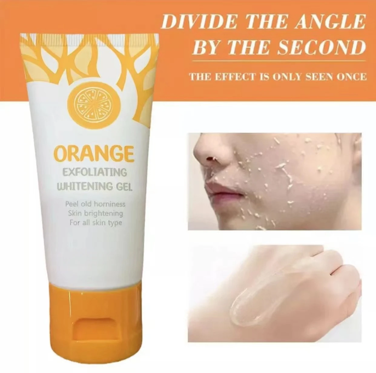 

Orange exfoliate and clean pores brighten whiten warm & exfoliate blackheads & exfoliate gel Skin care