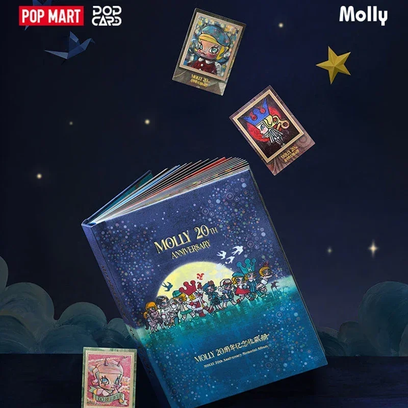 

POP MART Molly 20th Anniversary Memorial Albam Series Blind Box Guess Bag Original Toys Doll Cute Anime Figure Ornaments
