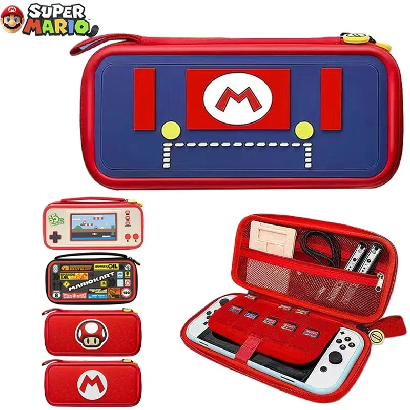 Przenośne etui ochronne Super Mario Bros Switch do przechowywania Nintendo Switch NS OLED Lite Pyłoszczelna, odporna na upadki pokrowiec na prezenty