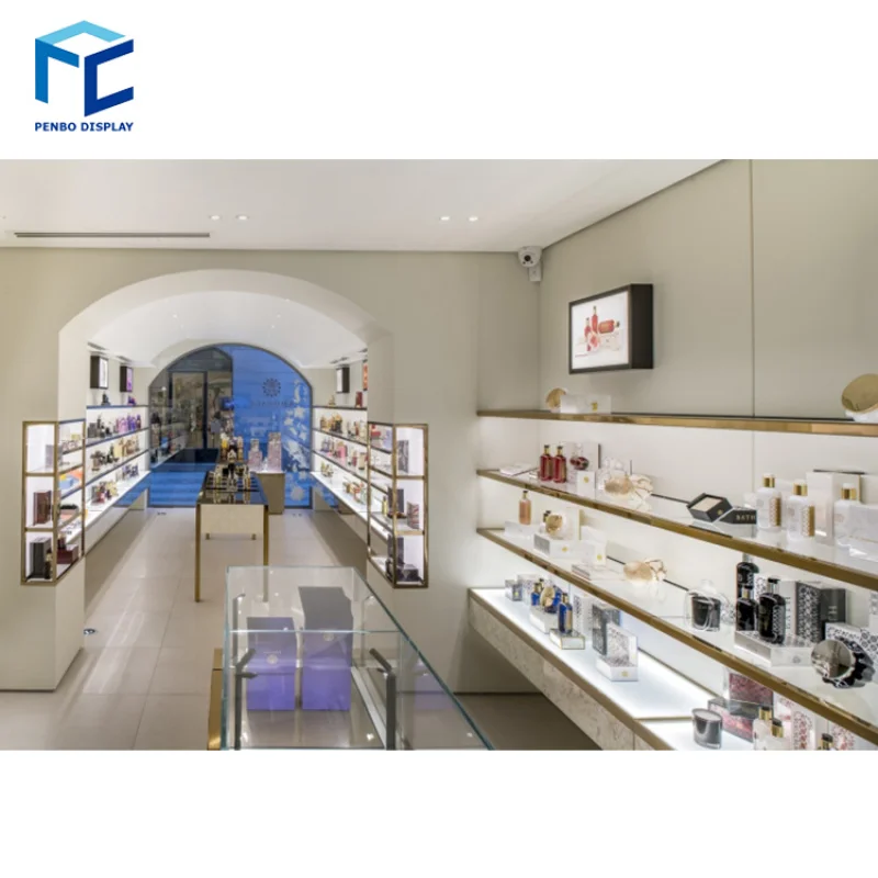 2025 مخصص. بوتيك متجر الأثاث عداد عرض الديكور متجر العطور التصميم الداخلي