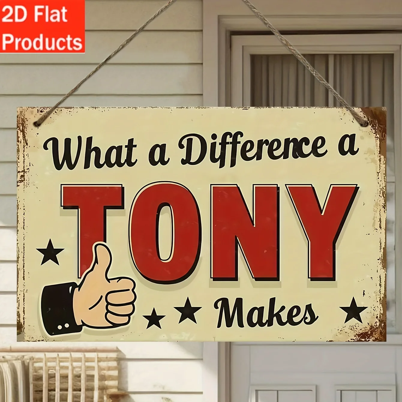 Decorative Plaques And Ornaments, 1pc VBUAHNY Retro Tony Theme Wall Decoration 