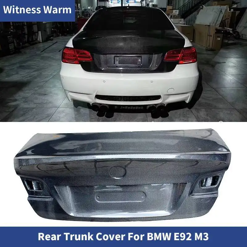 

Car-styling Carbon Fiber Rear Trunk Boot Lid Fit for 2006-2011 E92 & E92 M3 Tailgate Trunk Hood Tail Cover